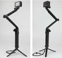 Монопод-трансформер Wedel 3-WAY с ручкой поплавком для экшен камер GoPro, DJI (20-52 см)