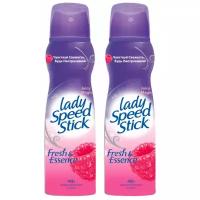 Lady Speed Stick Дезодорант-антиперспирант Fresh&Essence "Juicy magic Малина", 2х150 мл