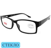 Готовые очки для зрения-чтения со стеклом (+2.25) DACCHI 335, линза стекло, без футляра, РЦ 62-64