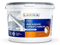 Краска Лакра. Акриловая Фасадная Суперстойкая Белоснежная, 6.5кг