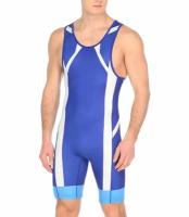 Борцовское трико ASICS Wrestling Singlet (р. XXXL) синий