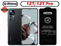 Защитное стекло G-Rhino для Xiaomi 12T, 12T Pro / Закаленная прозрачная защита 9H на экран для смартфона Ксиаоми / Противоударная бро