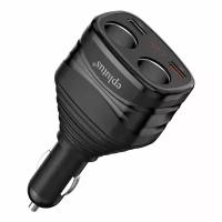 Автомобильный разветвитель прикуривателя Eplutus FC-226 / 2xUSB / 120 Вт / QC3.0/ LED