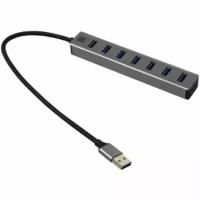 Разветвитель 5BITES USB HB37-315SL 7*USB3.0 / AL / USB PLUG / SILVER (HB37-315SL)