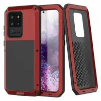 Ударопрочный чехол LunaTik Taktik Extreme для Samsung Galaxy S20 Ultra, цвет Satin Red