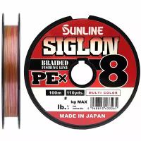 Шнур Sunline SIGLON PE8 100M (Multicolor 5C) #2.5/40LB