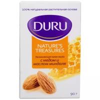 DURU Крем-мыло кусковое Nature's treasures Мёд и масло миндаля