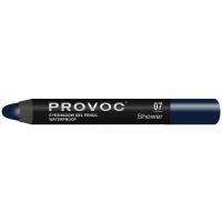 Provoc Eyeshadow Pencil 07 Тени-карандаш водостойкие (сапфировый, шиммер)