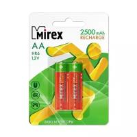 Аккумулятор АА Mirex HR6 2500мА/ч Ni-Mh в блистере 2шт