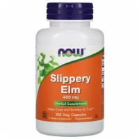 NOW Slippery Elm 400 mg - Скользкий вяз 100 вегетарианских капсул