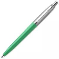 Ручка шариковая PARKER "Jotter Orig Green", корпус зеленый, нержавеющая сталь, блистер, синяя, 2076058