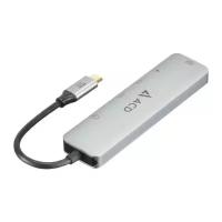 ACD Fusion C106 Адаптер 6-в-1 USB-C в 2xUSB3.3/HDMI/SD/mSD/PD-60W (ACD-C106-PAL) RTL {50}