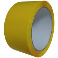 Сигнальная клейкая лента CintaAdhesiva 48 мм х 66 м, односторонняя, желтый
