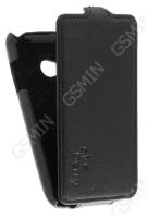 Кожаный чехол для LG L50 D221 Aksberry Protective Flip Case (Черный)