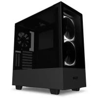 Корпус NZXT CA-H510E-B1 H510 Elite Compact Mid Tower Matte Black Chassis with Smart Device 2, 2x140mm Aer RGB Case Fans, 1xLED Strip