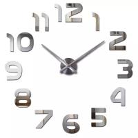 Mirron / Большие настенные часы 3D / 80 см / часы настенные бесшумные / декор дома / часы на стену / часы картина