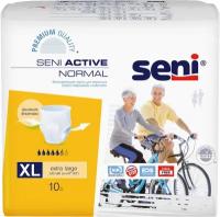 Подгузники-трусы впитывающие для взрослых SENI ACTIVE NORMAL Extra Large (обхват 120-160 см), 10 шт