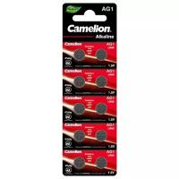 Элемент питания G 1 BL-10 Mercury Free (AG1-BP10(0%Hg), 364A/LR621/164 батарейка для часов) Camelion (10 шт.)