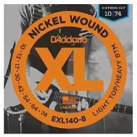 D'Addario EXL140-8 Nickel Wound - струны для 8-ми струнной электрогитары