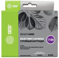 Картридж струйный Cactus CS-LC1100BK черный (16мл) для Brother DCP-385c/6690cw/MFC-990/5890/5895/6490