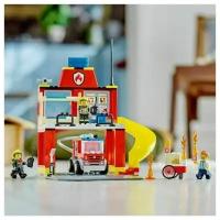 Конструктор LEGO City 60375 Пожарная часть и пожарная машина