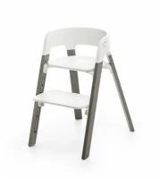 Стульчик для кормления Stokke Steps Chair White/Hazy Grey