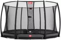 Каркасный батут Berg InGround Champion + Safety Net Deluxe 430 430х430х200 см, grey