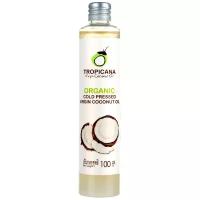 Натуральное кокосовое масло 100% холодного отжима "TROPICANA".Organic cold pressed virgin coconut oil, 100 мл. 111157
