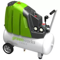 Компрессор масляный Greenworks GAC24L, 24 л, 1.5 кВт