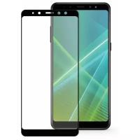 Защитное стекло Mobius для Samsung A8 2018 3D Full Cover (Black)