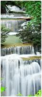 Самоклеящиеся фотообои "Лесной водопад", размер: 90x210 см