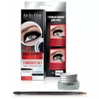 Alvin D'or Лайнер гелевый для глаз Duo Expert gel eyeliner, оттенок 01 black