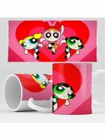 Кружка с принтом мультик Суперкрошки, The Powerpuff Girls