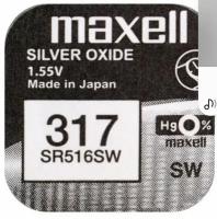 Батарейка Maxell SR516SW, 1 шт