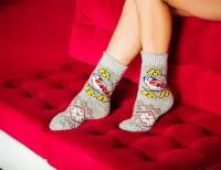 Носки Бабушкины носки, размер 35-37, желтый, черный, розовый, серый, красный