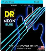 Струны для бас-гитары DR Neon HiDef Blue NBB-45 45-105