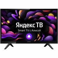 Телевизор ЖК Смарт ТВ IRBIS 24H1YDX171BS2 24", 1366x768, 16:9, Android 9.0 Pie, Yandex, Алиса