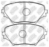 Колодки тормозные дисковые NIBK, PN1447