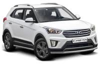 Защита переднего бампера d57 Rival для Hyundai Creta I 2016-2021, нерж. сталь, R.2310.001