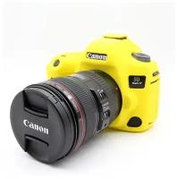 Силиконовый противоударный чехол MyPads для Canon EOS 6D Body / 6DKit/ 70D желтый