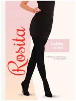 Колготки Rosita Cotton, 150 den, размер 2, черный