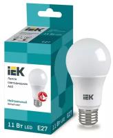 LED lamp / Лампа светодиодная LED 11вт E27 белая ECO IEK LLE-A60-11-230-40-E27