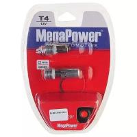 Лампа светодиодная 12V T4W BA9s 6000K блистер (2шт.) с тестером MEGAPOWER 90134W-2блт