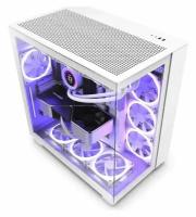 Корпус NZXT H9 Flow Window Mini-ITX, Micro-ATX, ATX White (CM-H91FW-01)