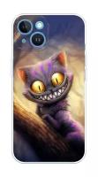 Силиконовый чехол на Apple iPhone 15 / Айфон 15 Cheshire Cat