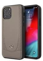 Чехол CG Mobile Mercedes Genuine leather Urban Smooth/perforated Hard для iPhone 12 Pro Max, цвет Коричневый (MEHCP12LARMBR)