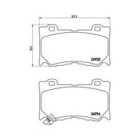 Комплект тормозных колодок Brembo P 56 084 для Infiniti FX, Q70, QX70