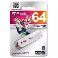 USB накопитель 64 GB Silicon Power Luximini 320 White