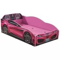 Кровать Cilek Spyder Car, размер (ДхШ): 136х73 см, цвет: розовый
