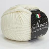 Пряжа Seam Merino platinum nuovo 02 Сеам Мерино платинум ново, 100% мериносовая шерсть экстрафайн супервош, 50 г, 125 м, 1 моток